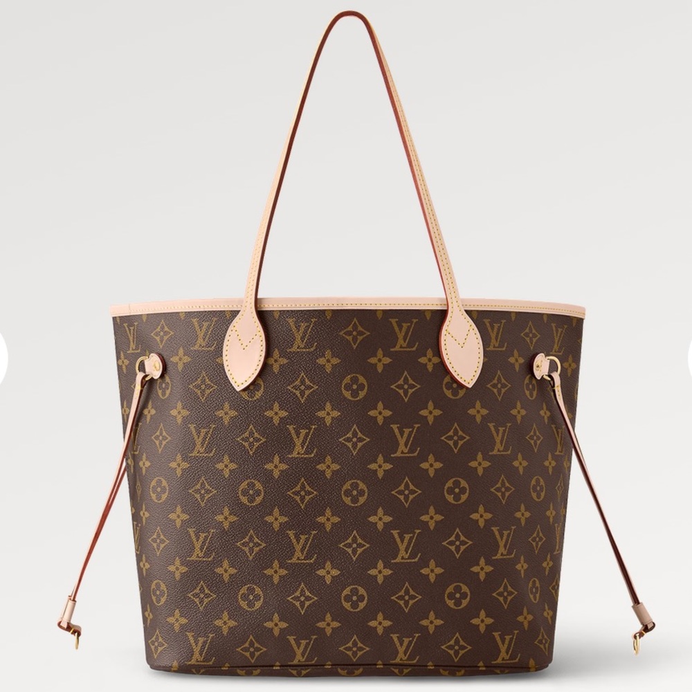 Louis Vuitton Brown Monogram Tote NEVERFULL MM